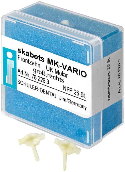 skabets MK-VARIO **Nachfüllpackung** 25 Stück Unterkiefer Molar groß rechts