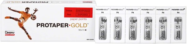 ProTaper Gold® Papierspitzen 180 Stück F4