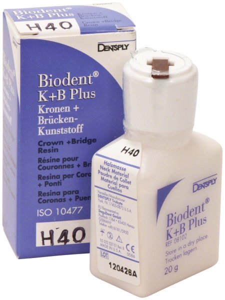 Biodent® K+B Plus Massen 20 g Pulver hals 40