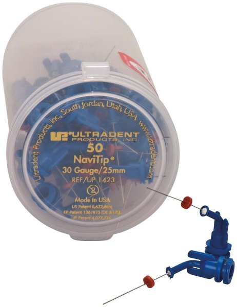 NaviTip™-Tips 50 Stück blau, Länge 25 mm, Ø 0,3 mm, 30ga