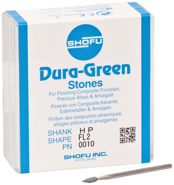 Dura-Green-Steine 12 Stück FL2, HP, ISO 025