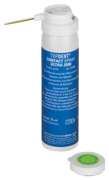 TOPDENT Contact Spray Ultra 2000 75 ml grün, mit Messingdüse