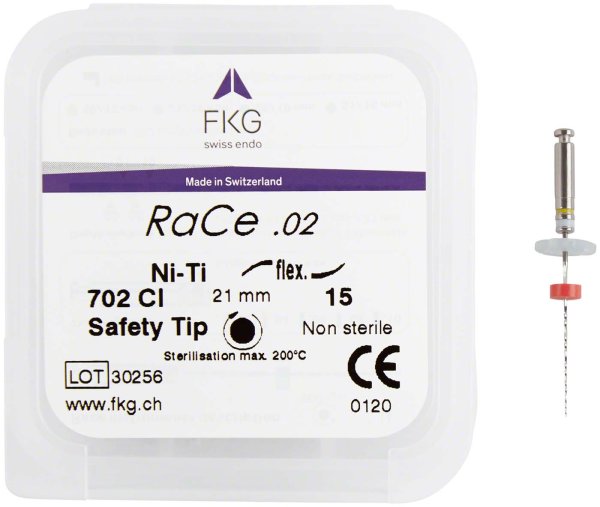 FKG RaCe 5 Stück 21 mm ISO 015, 2 %