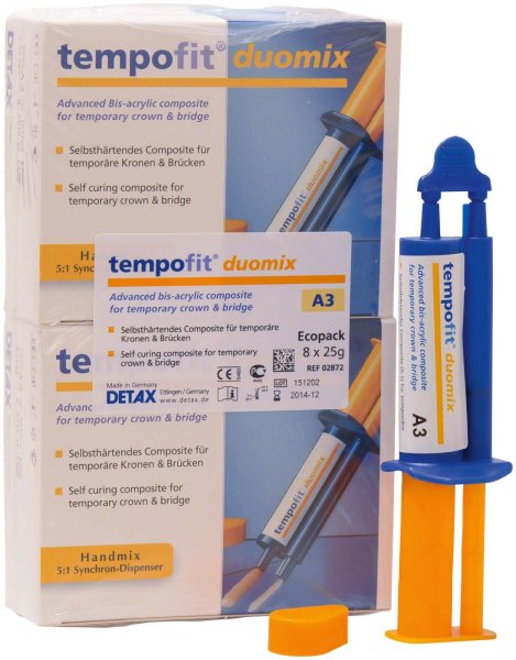 tempofit® duomix **Economypackung** 8 x 25 g Dispenser A3