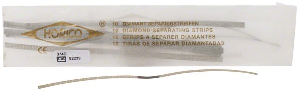 Diamant-Separierstreifen 10 Stück 374D 4 mm, Stärke 0,2 mm, 150 mm lang