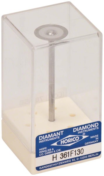 Diamantscheiben 361 doppelseitig, flexibel, gelb extra fein, HP, Figur 361 F, 0,18 mm, ISO 130