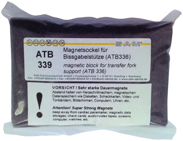 Magnetsockel für Bissgabelstütze für Schraubmontageplatten-Systeme