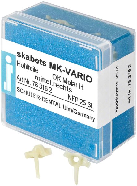 skabets MK-VARIO **Nachfüllpackung** 25 Stück Oberkiefer Molar H mittel rechts