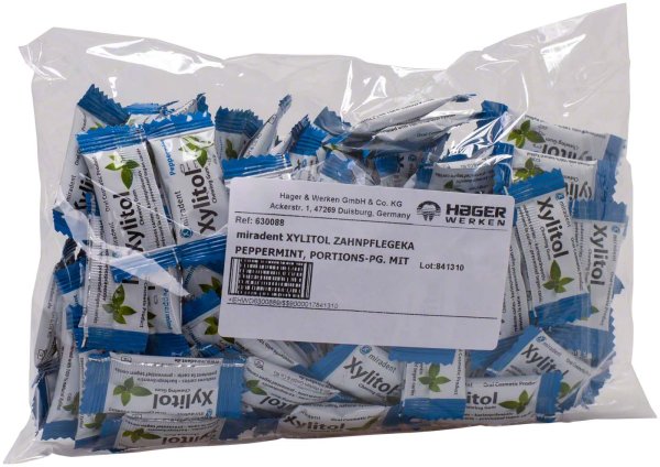 Xylitol Chewing Gum 100 x 2 Stück Pfefferminz