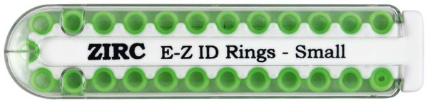 EZ-ID Markierungsringe 25 Stück neongrün, Ø 3 mm