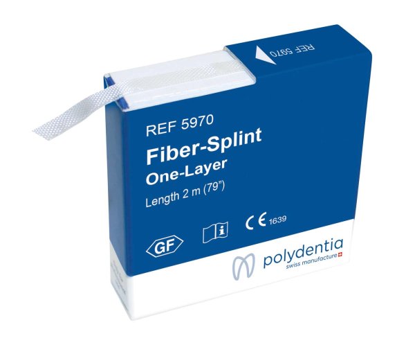 Fiber-Splint™ 2 m x 4 mm Fiber-Splint, 5 Befestigungsclips