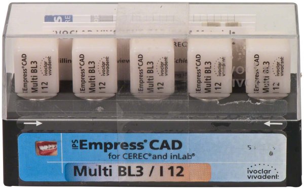 IPS Empress® CAD Multi for CEREC 5 Stück Gr. I12, BL3