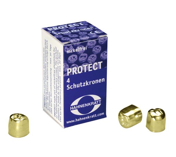 PROTECT Schutzkronen goldfarbig 4 Stück MUL35