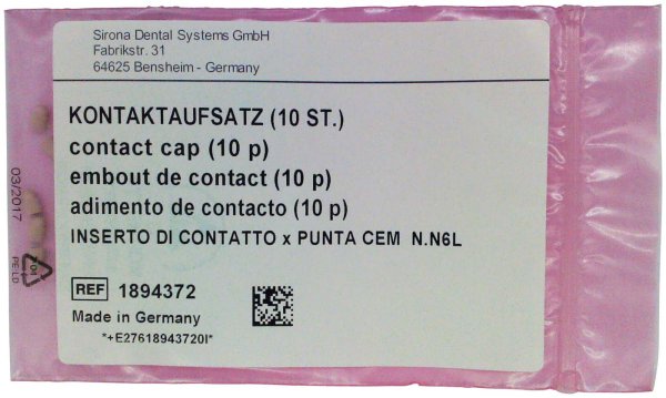 SiroSon, SiroSonic, PerioSonic Zubehör Kontaktaufsatz für CEM-Spitze Nr. 6 L, 10 Stück für Inlays