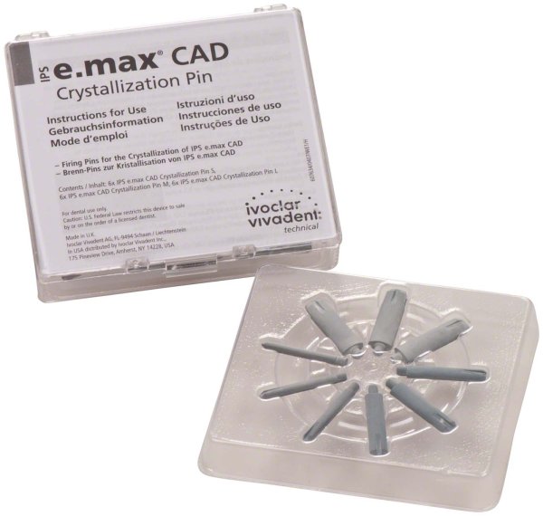 IPS e.max® CAD Crystallization Pins 9 Stück (3 x S, 3 x M, 3 x L)