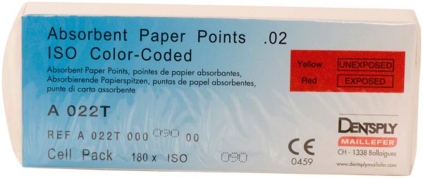 Papierspitzen steril 180 Stück ISO 090