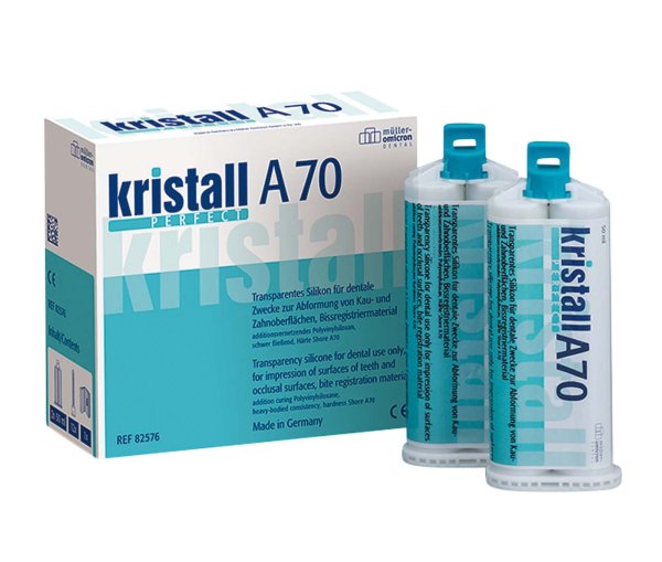 kristall® PERFECT A70 2 x 50 ml Kartusche, 12 Mixing Tips grün