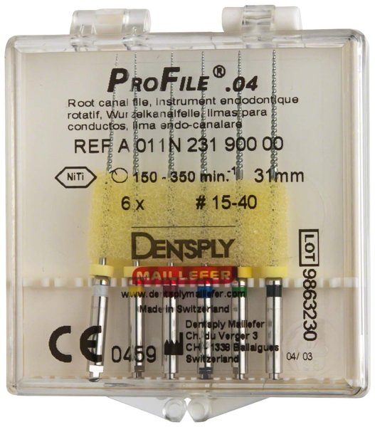 ProFile® 6 Stück 31 mm, Taper.04, ISO 015-040