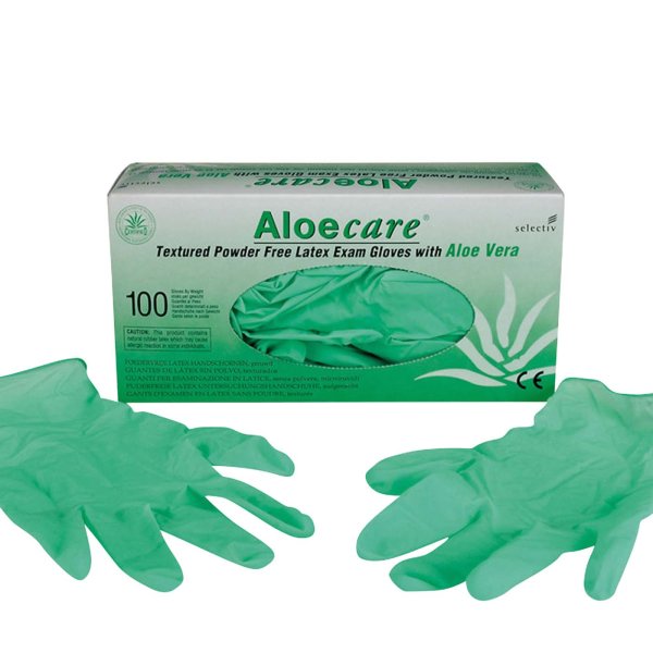 Aloecare® 100 Stück puderfrei, grün, L