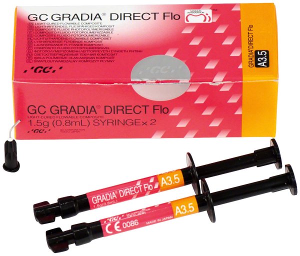 GC GRADIA® DIRECT Flo 2 x 1,5 g Spritze A3,5