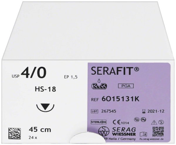 SERAFIT® 24 Stück violett, 45 cm, HS-18, Stärke 4/0