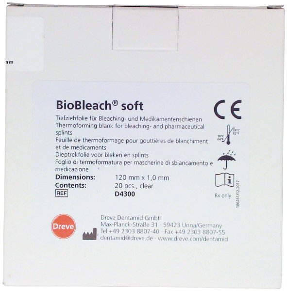 BioBleach® 20 Stück transparent, 120 x 1 mm, soft