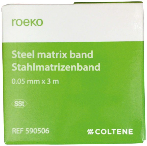 roeko Stahlmatrizenband **Spender** 3 m Band Breite 6 mm, Stärke 0,05 mm