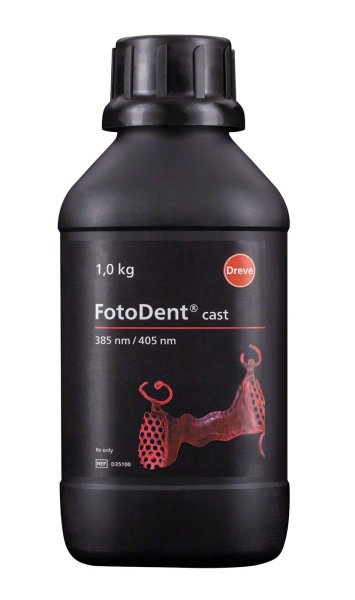 FotoDent® cast 1 kg 385/405 nm, rot-transparent