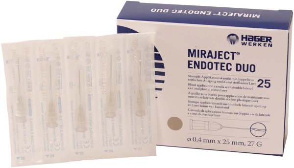 MIRAJECT® ENDOTEC DUO 25 Stück, G27 Ø 0,4 x 25 mm