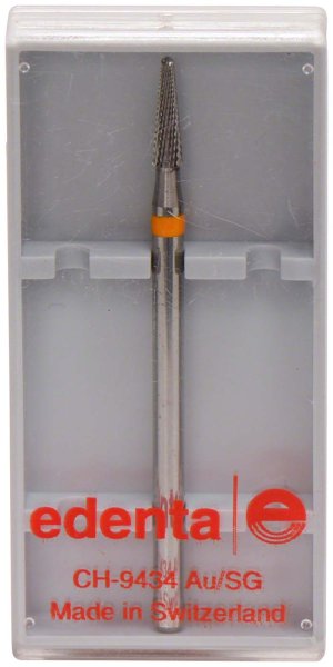 HM-Fräser Schliff 27 Titanverzahnung, orange fein, HP, Figur 198, 8 mm, ISO 023