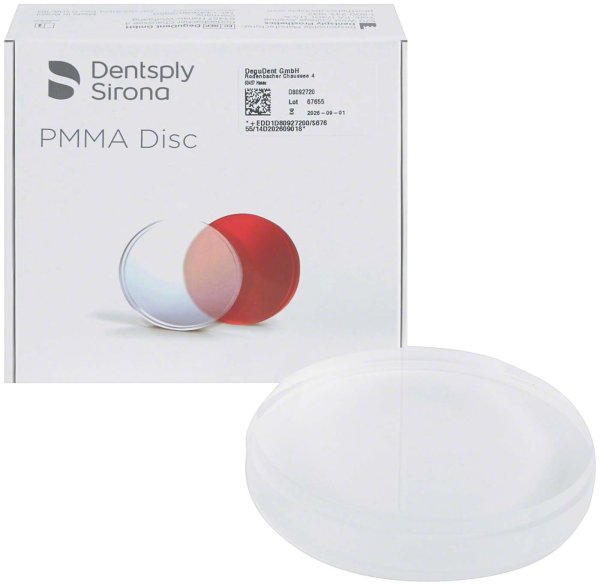 PMMA Disk Ø 98 mm H 20 mm, clear, Burnout