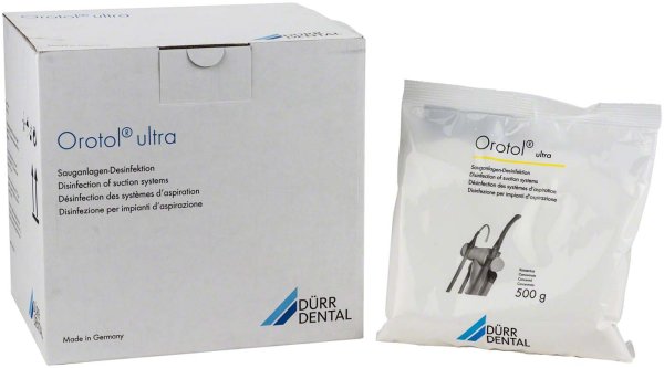 Orotol® ultra Sauganlagen-Desinfektion **Nachfüllpackung** 8 x 500 g Dose