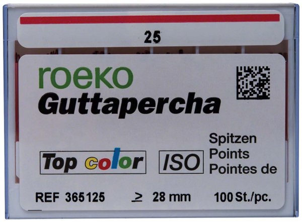 roeko Guttapercha Spitzen Top color 100 Stück ISO 025