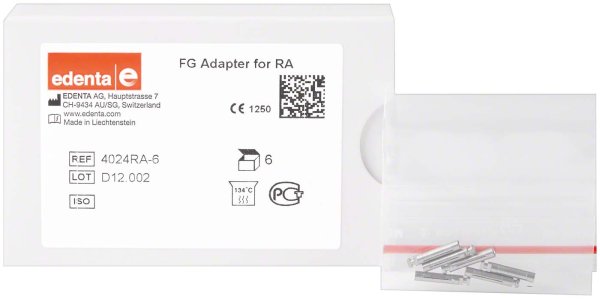 Adapter FG 6 Stück von FG auf RA, Länge: 13 mm, ISO 016