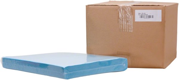 Dental Tray-Einlagen **Karton** 5 x 250 Stück 28 x 36 cm, blau