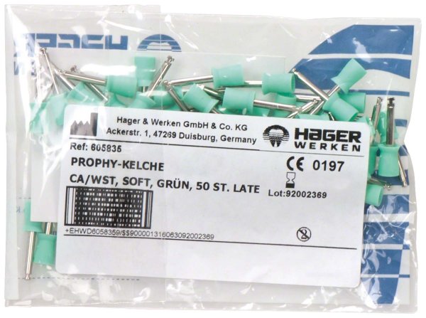 Prophy-Cup® 50 Stück grün soft,, WST