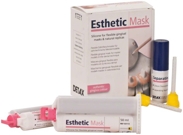 Esthetic Mask 2 x 50 ml Kartusche, 10 Mischkanülen gelb, 15 ml Pumpspray
