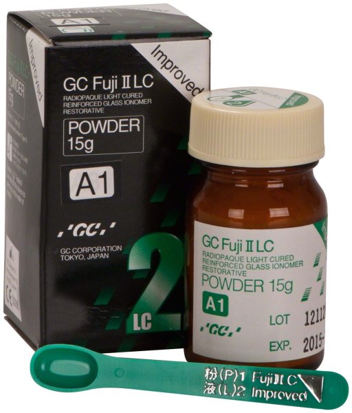 GC Fuji® II LC Improved **Nachfüllpackung** 15 g Pulver A1