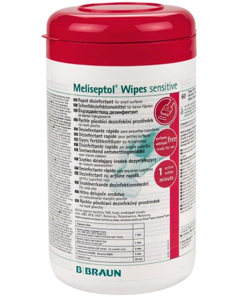 Meliseptol® Wipes sensitive 60 Stück 15,2 x 20 cm