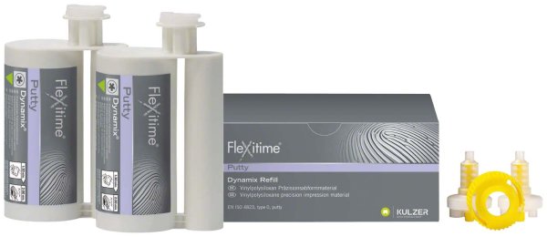 Flexitime® Dynamix 2 x 380 ml Doppelkartusche Putty, Zubehör