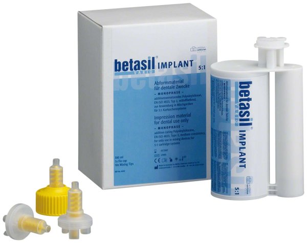 betasil® VARIO IMPLANT **Starter Set** 380 ml Doppelkartusche 5:1, Zubehör