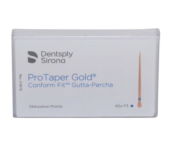 ProTaper Gold® Conform Fit™ Guttaperchaspitzen 60 Stück F3