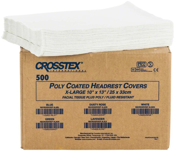 Crosstex Tücher **Karton** 500 Stück weiß, 25 x 33 cm
