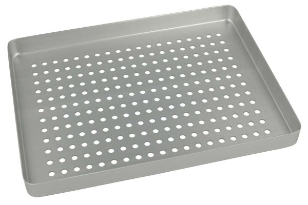 Norm-Tray Aluminium Boden gelocht silber, mini, 18 x 14 cm