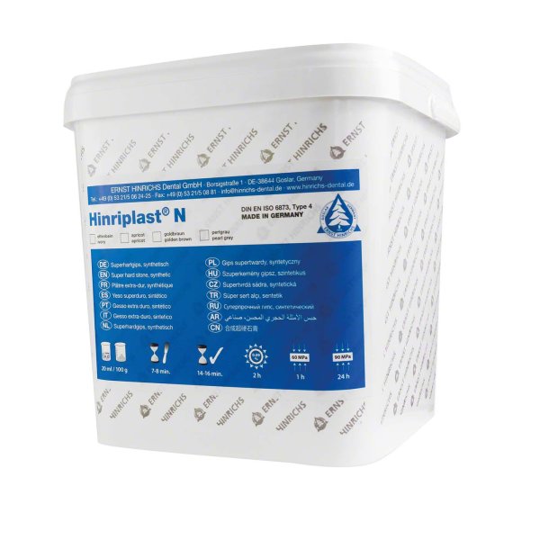 Hinriplast® N **Eimer** 10 kg Naturgips elfenbein