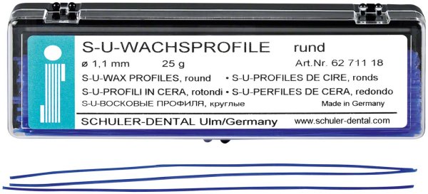 S-U-Wachsprofile 25 g Wachsprofile rund, 1,1 mm