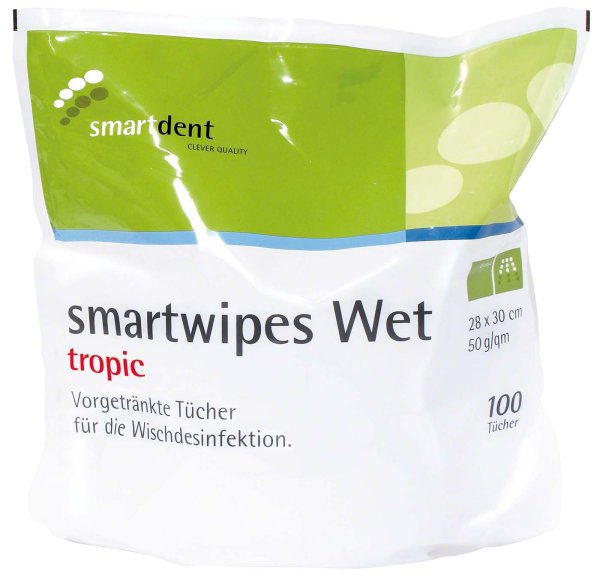 smartwipes Wet **Beutel** 100 Stück tropic, 28 x 30 cm