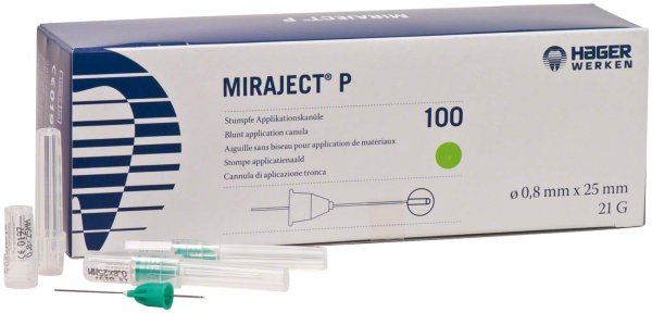 MIRAJECT® P 100 Stück Ø 0,8 x 25 mm