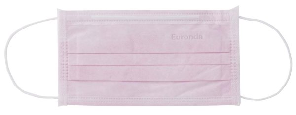 Monoart® Mundschutz Protection 3 50 Stück mit Gummizug, rosa