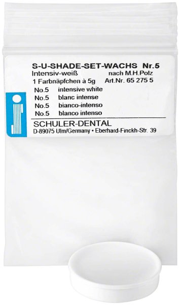 S-U-Shade-Set 5 g Farbnäpfchen intensiv-weiß